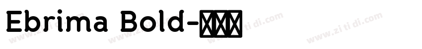 Ebrima Bold字体转换